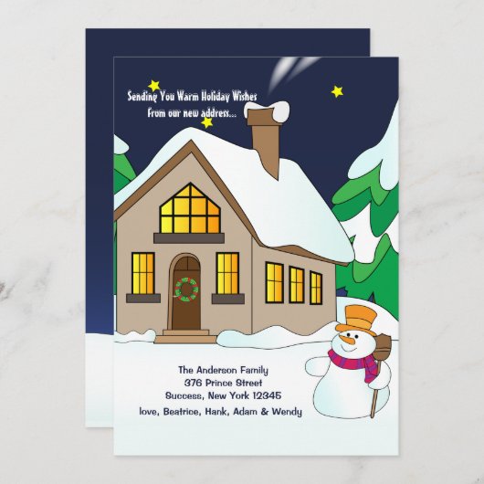 Ankündigung zum Snowman Holiday Moving (Vorne/Hinten)