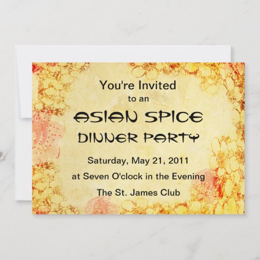 Ankündigung zum Thema Asien "In einer orientalisch (Rückseite)