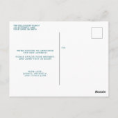 Ankündigung zum Thema "Folk Art Butterfly Moving" Postkarte (Rückseite)