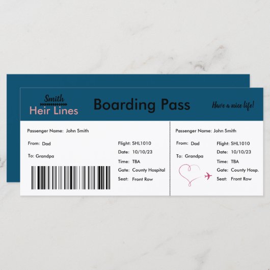 Ankündigung zum Thema "Wir erwarten" (Vorne/Hinten)