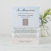 Ankündigung zum Tod des Fotos im Ozean (Stehend Vorderseite)