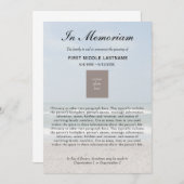 Ankündigung zum Tod des Fotos im Ozean (Vorne/Hinten)