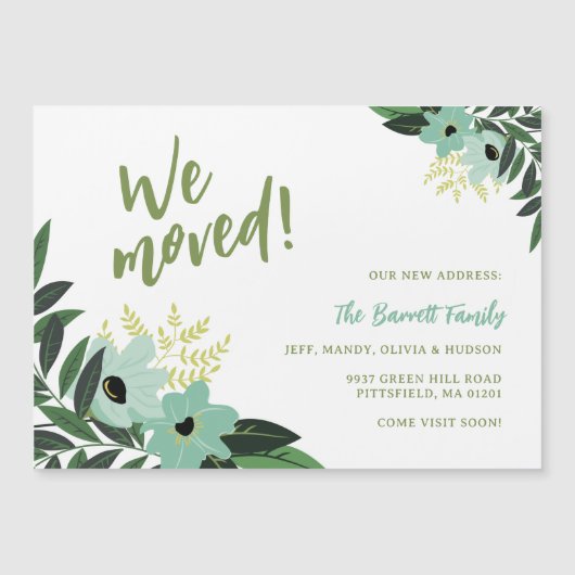 Ankündigung zum tropischen Floral-Magnetic-Moving (Vorderseite)