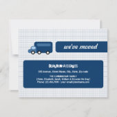 Ankündigung zum Umstieg auf den blauen Lkw (Vorderseite)