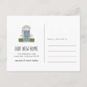 Ankündigung zum Umziehen der Blauen Tür (Rückseite)