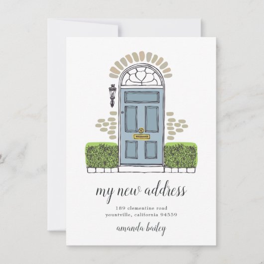 Ankündigung zum Umziehen der Blauen Tür (Vorderseite)