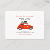 Ankündigung zum Umzug der Adressfamilie (Vorderseite)