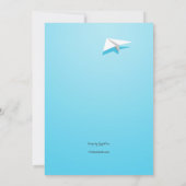 Ankündigung zum Verschieben von Flugzeug (Rückseite)