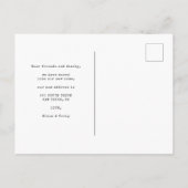 Ankündigung zum Verschieben von Fotos mit einfache Postkarte (Rückseite)