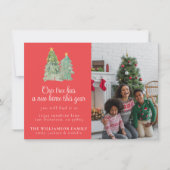 Ankündigung zum Weihnachtsfest im Foto (Vorderseite)