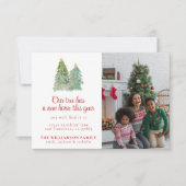 Ankündigung zum Weihnachtsfest im Foto (Vorderseite)