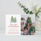 Ankündigung zum Weihnachtsfest im Foto (Stehend Vorderseite)