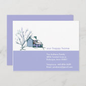 Ankündigung zum Winter-Zuhause-Verschieben (Vorne/Hinten)