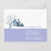 Ankündigung zum Winter-Zuhause-Verschieben (Vorderseite)