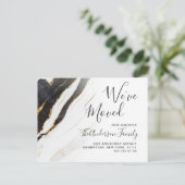 Ankündigung zur Abstrakten Bewegung in modernem Ma Postkarte (Stehend Vorderseite)