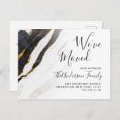 Ankündigung zur Abstrakten Bewegung in modernem Ma Postkarte (Vorne/Hinten)