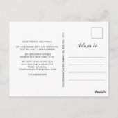 Ankündigung zur Abstrakten Bewegung in modernem Ma Postkarte (Rückseite)