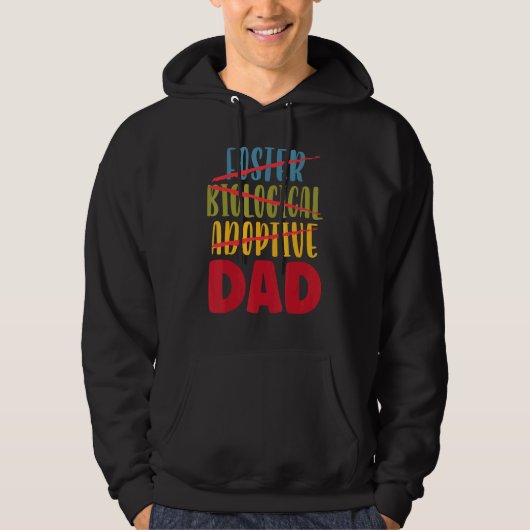 Ankündigung zur Adoption von Mens Adoptive Vater F Hoodie (Vorderseite)