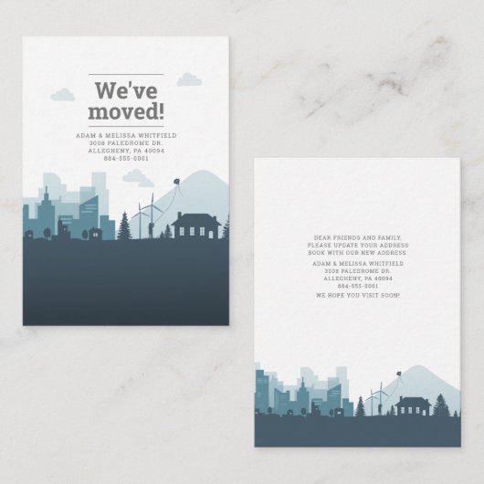 Ankündigung zur Adressverschiebung (Vorne/Hinten)