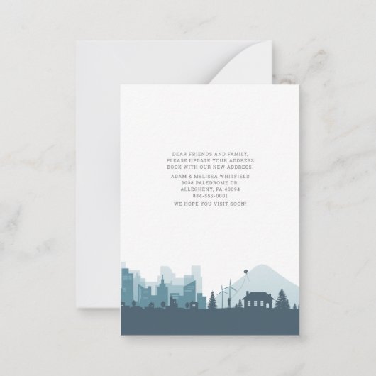 Ankündigung zur Adressverschiebung (Rückseite)