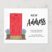 Ankündigung zur Änderung der Adresse (Vorderseite)