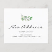 Ankündigung zur Änderung der Adresse (Vorderseite)