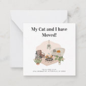 Ankündigung zur Änderung der Adresse Boho Moving (Vorderseite)