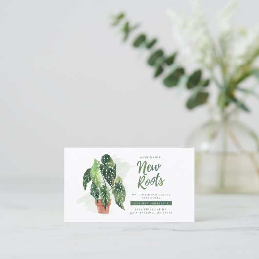 Ankündigung zur Änderung der Adresse Botanischer B (Stehend Vorderseite)