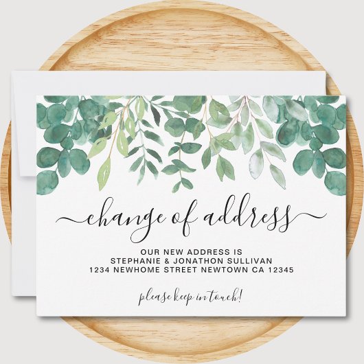 Ankündigung zur Änderung der Adresse im Grünen