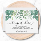 Ankündigung zur Änderung der Adresse im Grünen