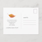 Ankündigung zur Änderung der Adresse Postkarte (Rückseite)