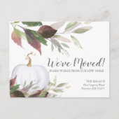 Ankündigung zur Änderung der Adresse Postkarte (Vorderseite)