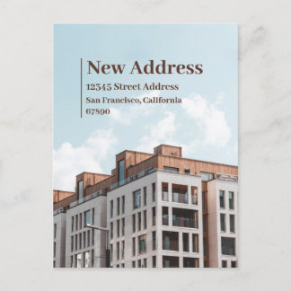 Ankündigung zur Änderung der Adresse Postkarte