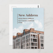 Ankündigung zur Änderung der Adresse Postkarte (Vorne/Hinten)