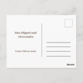 Ankündigung zur Änderung der Adresse Postkarte (Rückseite)