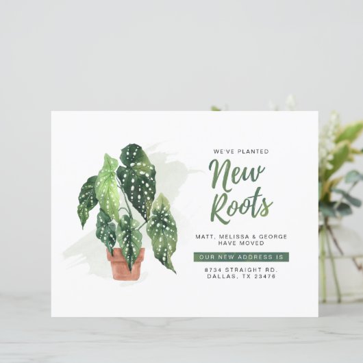 Ankündigung zur Änderung der Anschrift (Stehend Vorderseite)