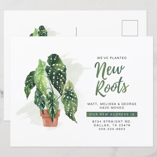 Ankündigung zur Änderung der Anschrift (Vorne/Hinten)