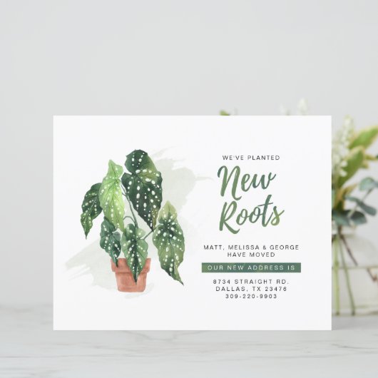 Ankündigung zur Änderung der Anschrift (Stehend Vorderseite)