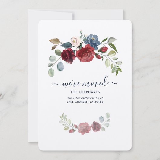 Ankündigung zur Änderung der Anschrift (Vorderseite)