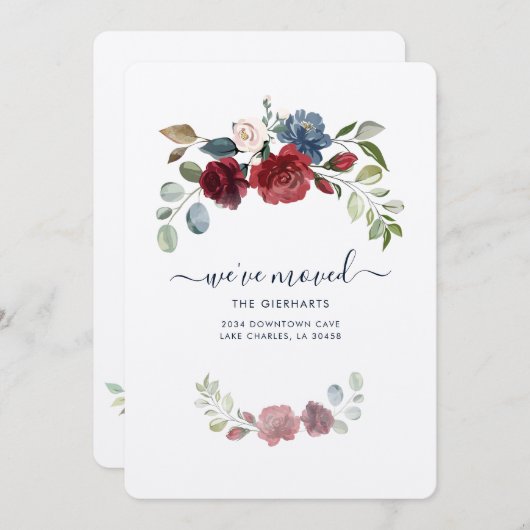 Ankündigung zur Änderung der Anschrift (Vorne/Hinten)