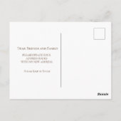 Ankündigung zur Änderung der Anschrift des Bauernh Postkarte (Rückseite)