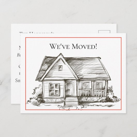 Ankündigung zur Änderung der Anschrift im Schwarze (Vorne/Hinten)