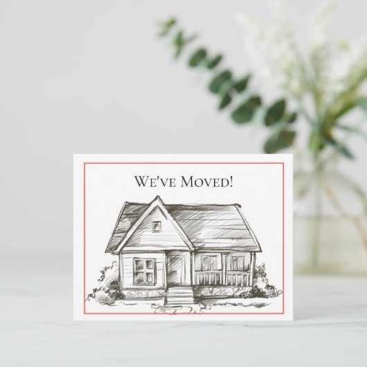 Ankündigung zur Änderung der Anschrift im Schwarze (Stehend Vorderseite)