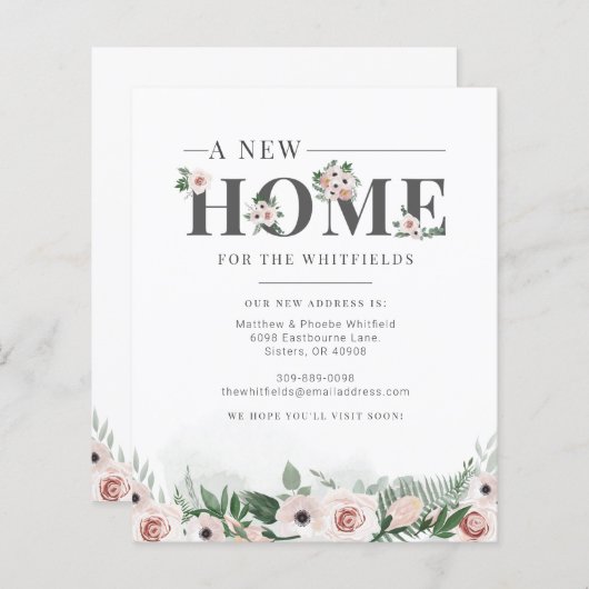 Ankündigung zur Änderung der Geschäftsanschrift (Vorne/Hinten)