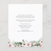 Ankündigung zur Änderung der Geschäftsanschrift (Rückseite)