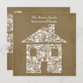 Ankündigung zur Änderung der neuen Zuhause-Adresse (Vorne/Hinten)