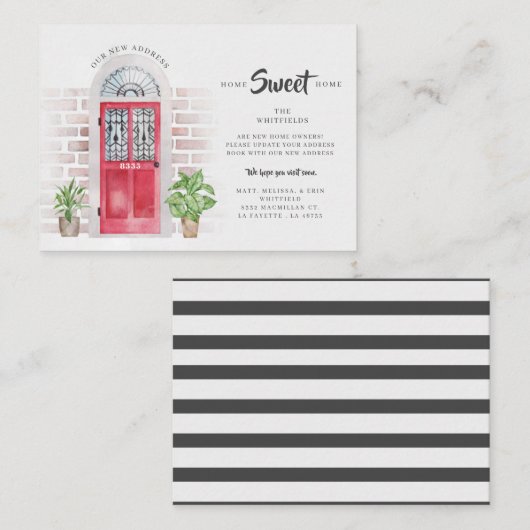 Ankündigung zur Änderung der Roten Tür des Haushal (Vorne/Hinten)