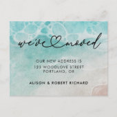 Ankündigung zur Änderung der Wasserfarbe Rustikale Postkarte (Vorderseite)