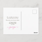 Ankündigung zur Änderung des Aktionskorbes für neu Postkarte (Rückseite)