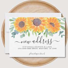 Ankündigung zur Änderung einer neuen Adresse